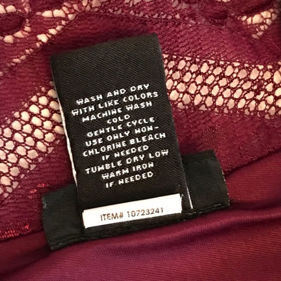 TORRID Lace Surplice V-Neck Blouse Ruched Top Burgundy Women’s Plus Size 2X - Picture 12 of 16